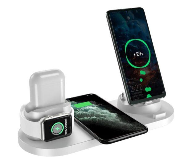 Wireless Charger For IPhone Fast Charger For Phone Fast Charging Pad For Phone Watch 6 In 1 Charging Dock Station - Image 10