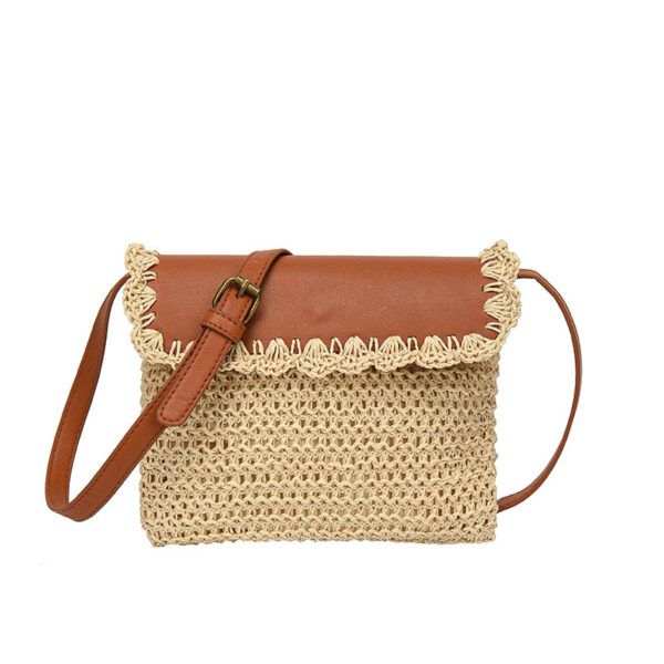 Women's Straw Mori Style Western Style All-matching Beach Crossbody Bag - Image 7