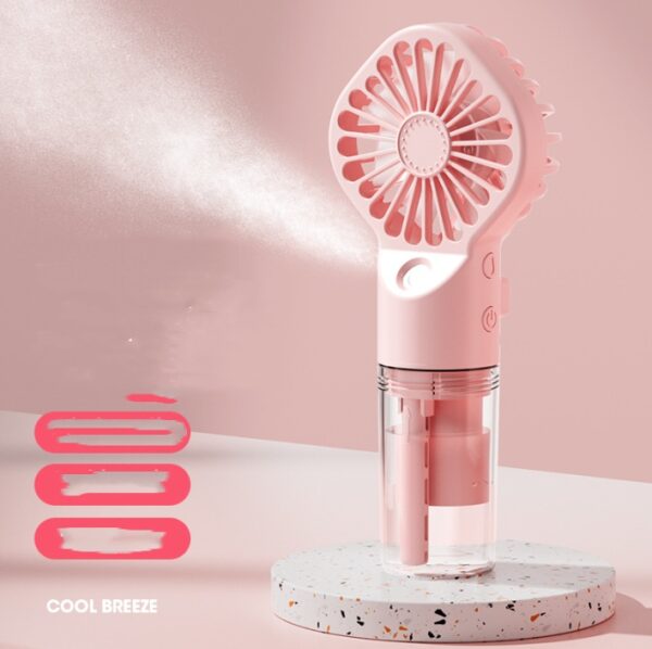 Strong Power Spray Humidification Small Mist Fan Humidification Usb Charging Portable Fan Icy And Refreshing Fan Water Supplement - Image 8